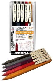 Sarasa Clip Gel Pen Set Vintage Colors