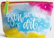 Betty Confetti You Are A Work Of Art Pouch