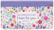 For I Know The Plans I Have For You Faux Leather Checkbook Jeremiah 29:11