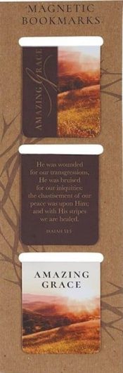 Amazing Grace Die Cut Magnetic Bookmark Set Isaiah 53:3