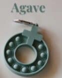 Decade Rosary Pop It Keychain Agave