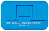 With God All Things Are Possible Adjustable Clip On Book Light Matthew 16:2
