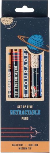 Be Courageous Blue Ink Ballpoint Pen Set Joshua 1:9