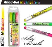 Bible Hi Glider Accu Gel Highlighter 3 Pack