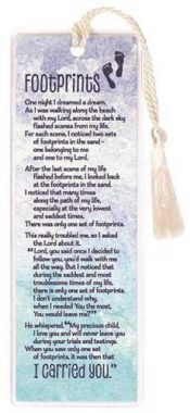 Footprints Tassel Bookmark