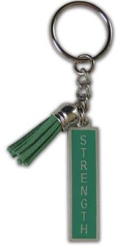 Strength Keychain With Tassel