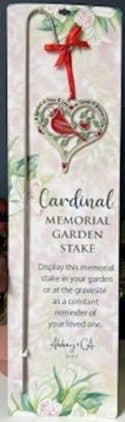 Cardinal Memorial Garden Stake