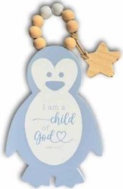 I Am A Child Of God Penguin Door Knob Hanger John 1:12