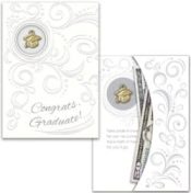 Congrats Graduate Card Money Holder With Charm