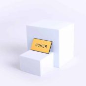 Usher Engraved Magnetic Badge