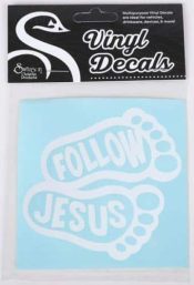 Follow Jesus Feet Vinyl Decal