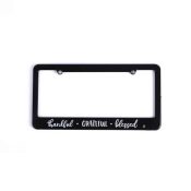 Thankful Grateful Blessed Auto Tag Frame
