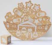 Nativity Wood Balance Game