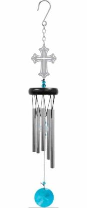 Crystal Cross Wind Chime