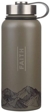 Faith Stainless Steel Water Bottle Matthew 17:20