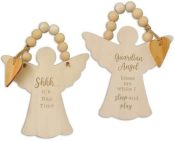 Guardian Angel Door Hanger With Beads And Heart