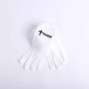 Usher Gloves With Black Cross