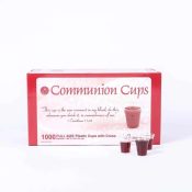 Clear Cross Communion Cups 1000 Pack