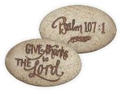 Psalm 107:1 Psalm Stone
