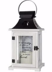 In Memory Of Picture LED Candle And Timer Lantern