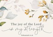 Bloom Collection The Joy Of The Lord Is My Strength (Magnet)