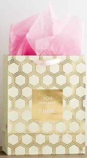Gold Hexies Shine Specialty Gift Bag