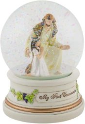 Musical Girl With Jesus Communion Glitterdome