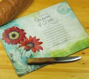 Woman Of Faith Cutting Board
