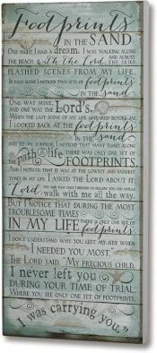 Footprints In The Sand (Plaque)