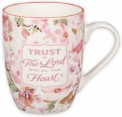 Trust In Lord Watercolor Florals Ceramic Mug