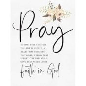 Pray Canvas