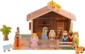 Wooden Nativity Scene