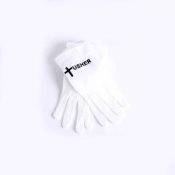 Usher Gloves With Black Cross