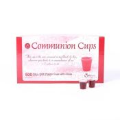 Clear Cross Communion Cups 500 Pack