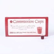 Clear Cross Communion Cups 200 Pack