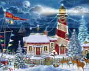 Christmas Lighthouse 1000 Piece (Puzzle)