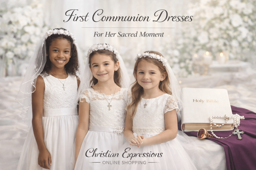 First Communion Dresses - Christian Expressions Bookstore & Gifts