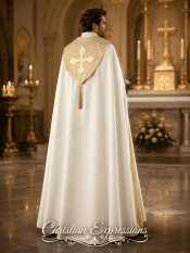 Cream Festive Clergy Cope