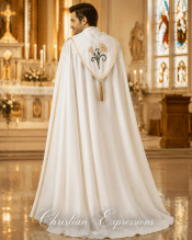 Easter Lily Clergy Cope