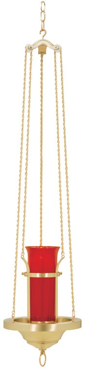 Solid Brass Hanging Sanctuary Lamp