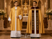 Santa Lucia Collection Clergy Cope and Humeral Veil Set